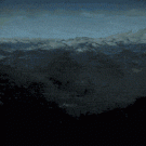 Time-lapse snow in the mountains