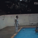 Pool diving fail