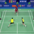 Amazing badminton play