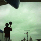 Jet engine basketball shot