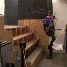 DERPA robot climbs stairs