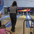 Woman hits girl in the head with bowling ball