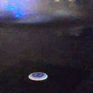 Frisbee vs. water fountain