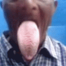 Guy with huge tongue
