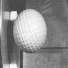 Slo-mo golf ball bounce