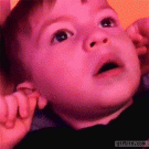 Kid sees fireworks for the first time