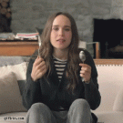 Ellen Page learns to play the spoons