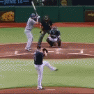 Pitcher gets hit in the head with the ball (Alex Cobb)