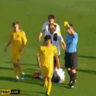 Soccer player accidentally gets himself an extra yellow card