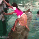 Girl saves capsized boat