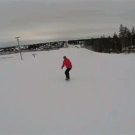 Snowboard double frontflip