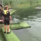 Waterskiing collision