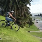 Downhill biking goes wrong