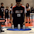 Kid breaks world stacking record (William Orrell)
