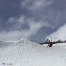 Skier and snowboarder mid-air collision
