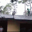 Rooftop BMX jump