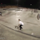 Saved skateboard jump fail