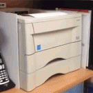 Printer catches paper