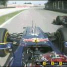 Vettel passes Alonso on Monza
