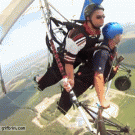 Hang glider throw-up