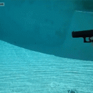 Slow-motion underwater gunshot - Glock 22