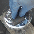 Can you absorb mercury with sponge?