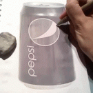 Drawing a Pepsi can