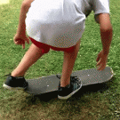 Skateboard nutshot