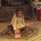 Little girl's fairy flies directly into fireplace