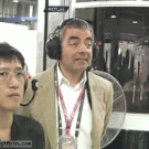 Rowan Atkinsons reaction to Massa-Hamilton crash