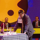 Tablecloth pull trick