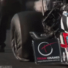 Top Fuel Dragster tire under acceleration