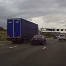 BMW on the motorway (UK)