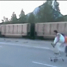 Shopping cart stunt fail